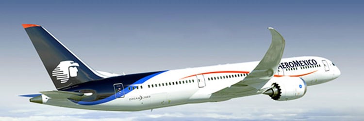 Aeromexico with Dreamliner to Schiphol Airport