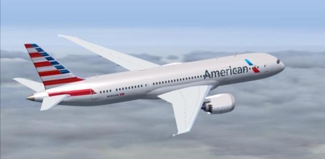 American Airlines arrives with Dreamliner