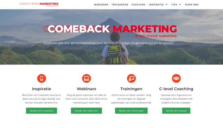New platform for travel and leisure industry: ComebackMarketing.com