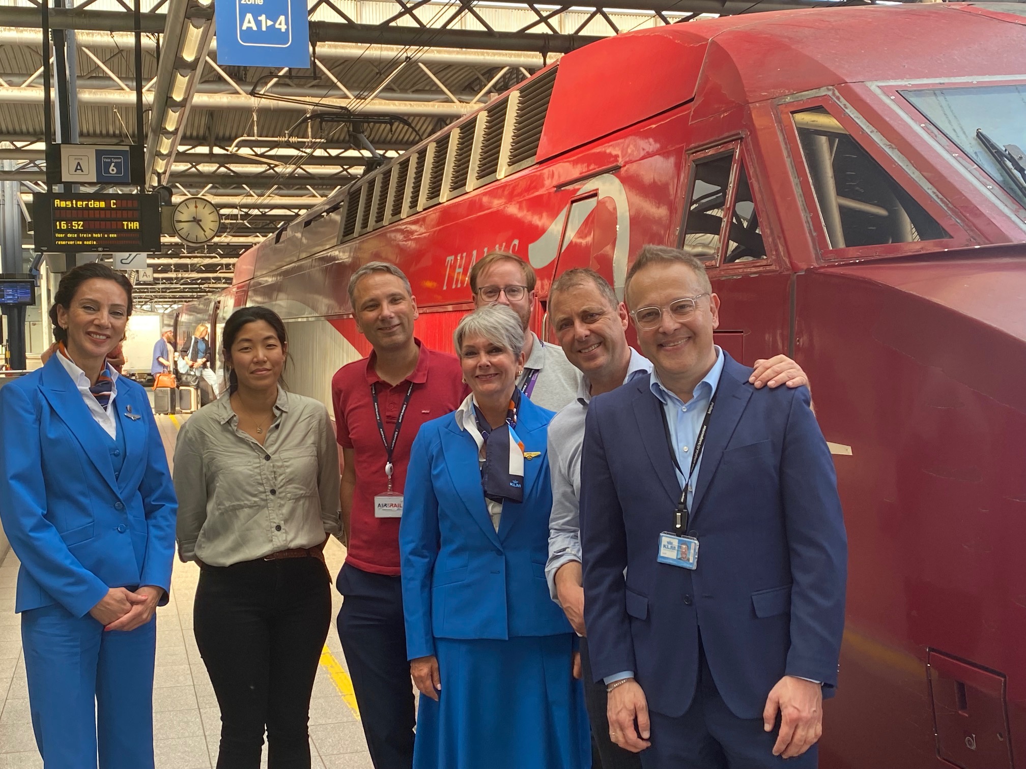 KLM and Thalys launch trial for transfer passengers