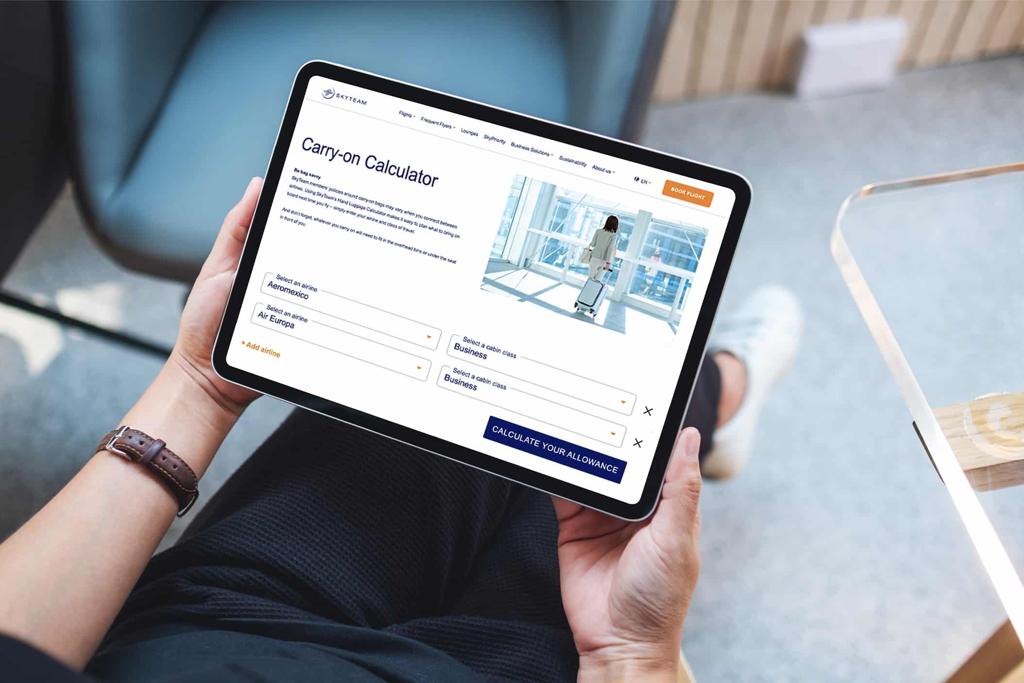 SkyTeam’s innovates with Carry-on Calculator