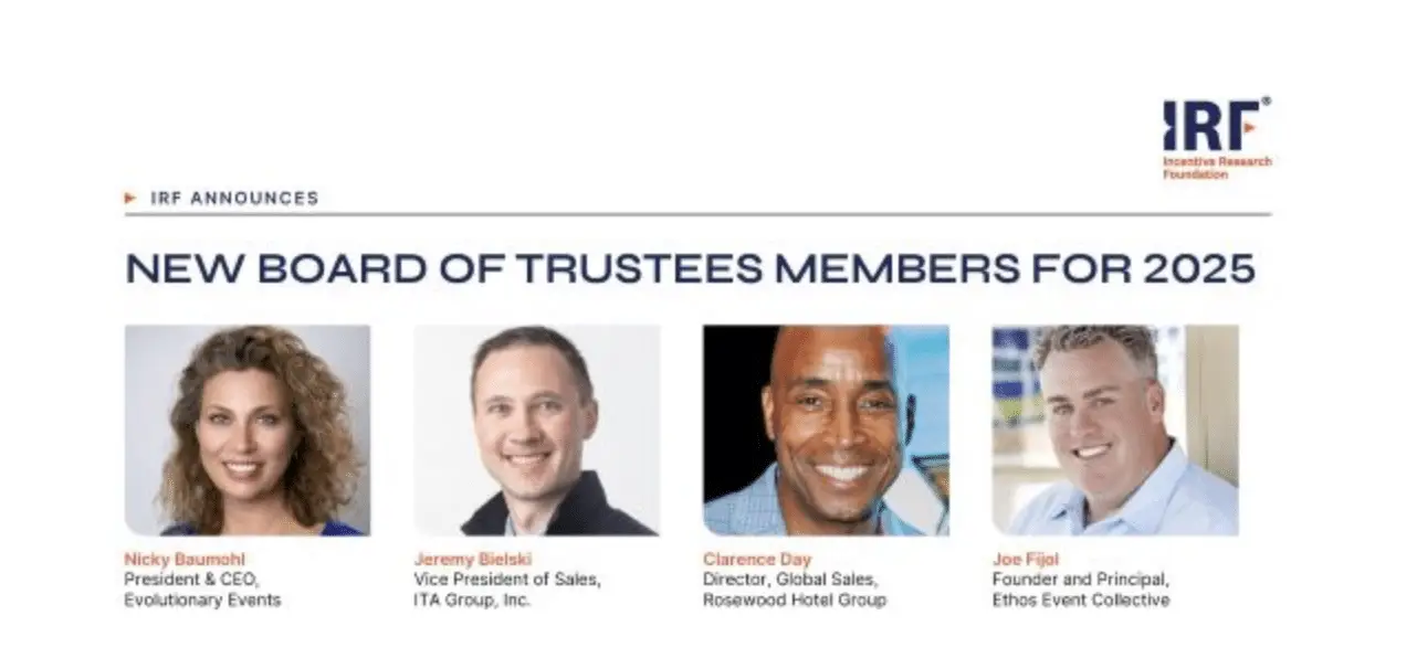 Incentive Research Foundation welcomes four new trustees