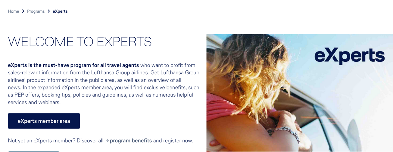 Lufthansa presents new eXperts website for travel agents