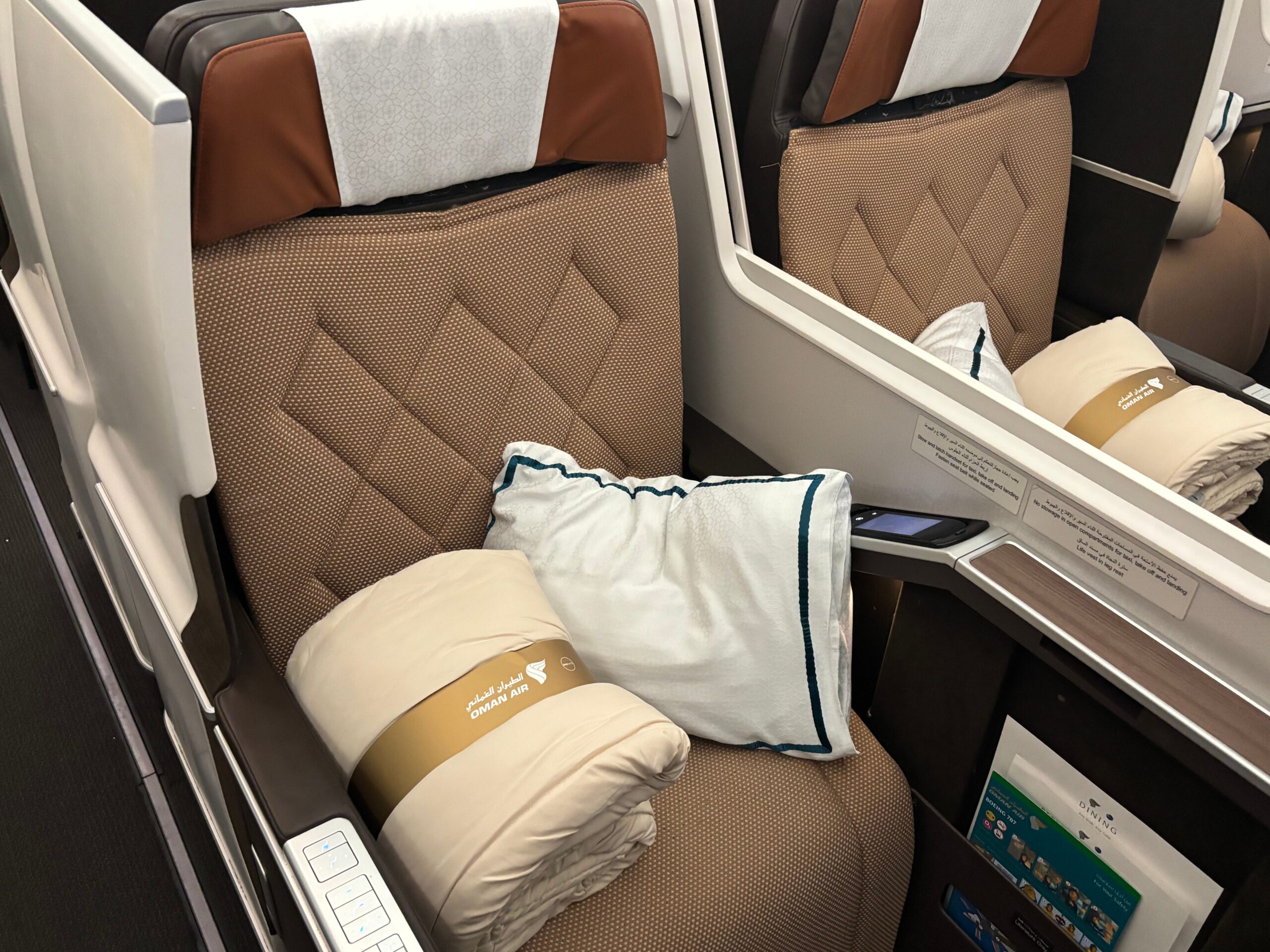 Oman Air 787 Business Class review