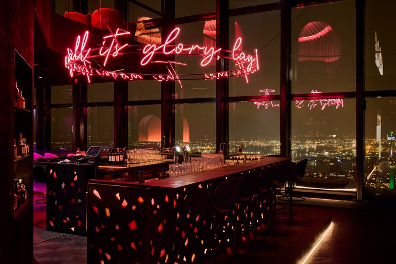 Highest skybar in the Benelux reopens after restoration works