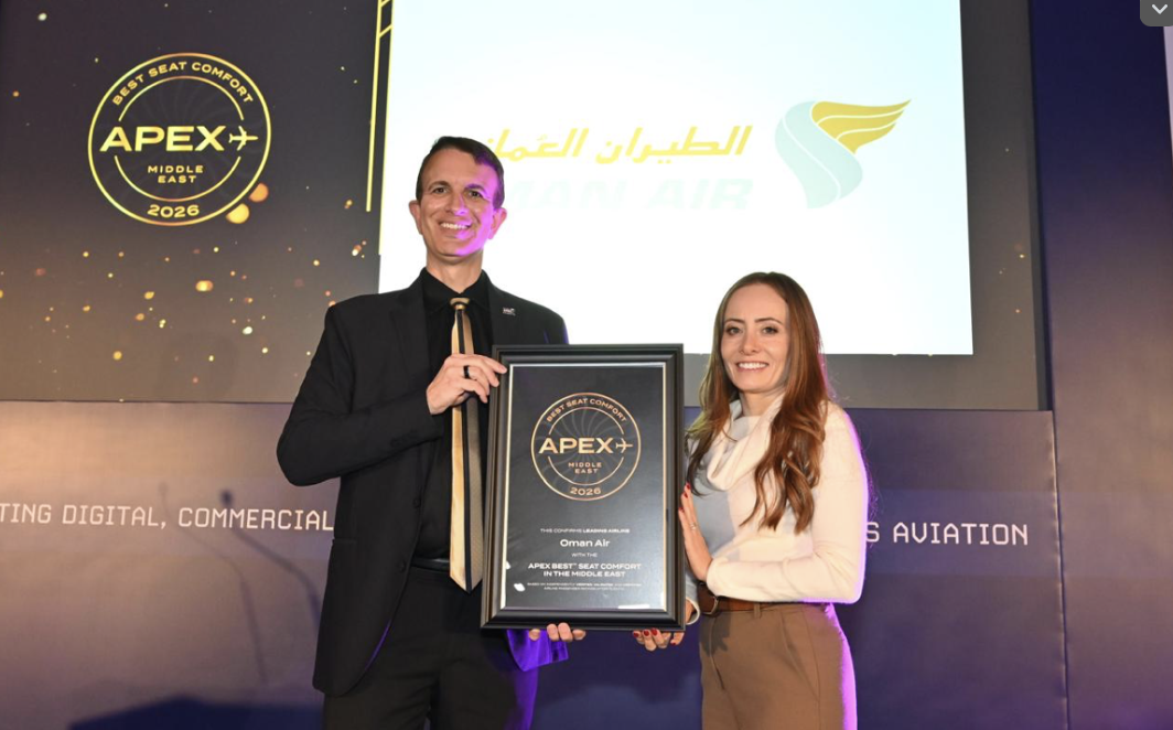 Oman Air once again recognised as regional leader in seat comfort