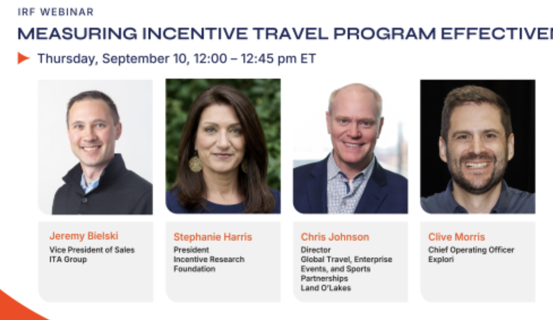 IRF Webinar: Measuring Incentive Travel Program Effectiveness